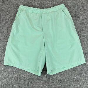 Lululemon Pace Breaker 8.5" Lined Shorts Men’s L Mint Green Athletic Drawstring